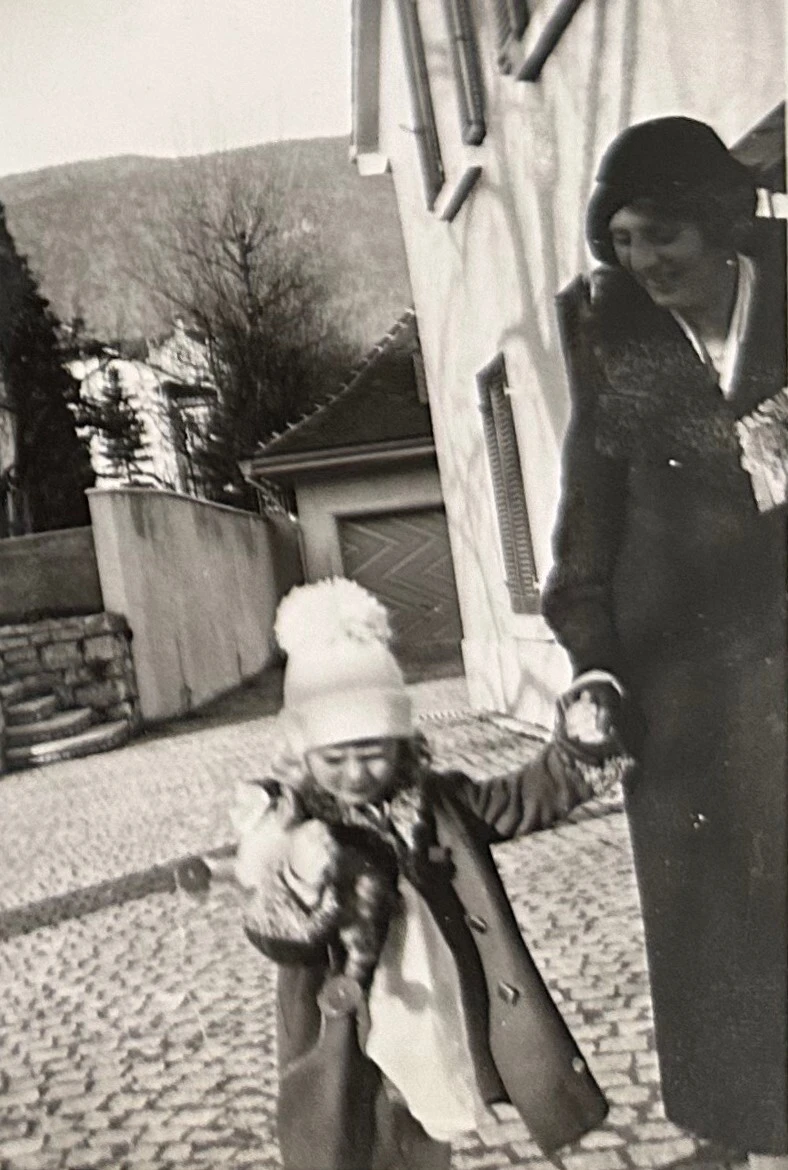 Blick zur Garage 1933