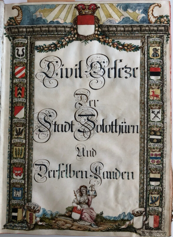 Stadtrecht Solothurn Titelblatt